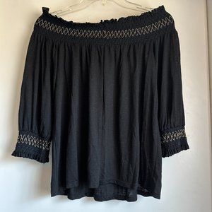 Anthropologie - Sunday in Brooklyn - Off the shoulder top - Small